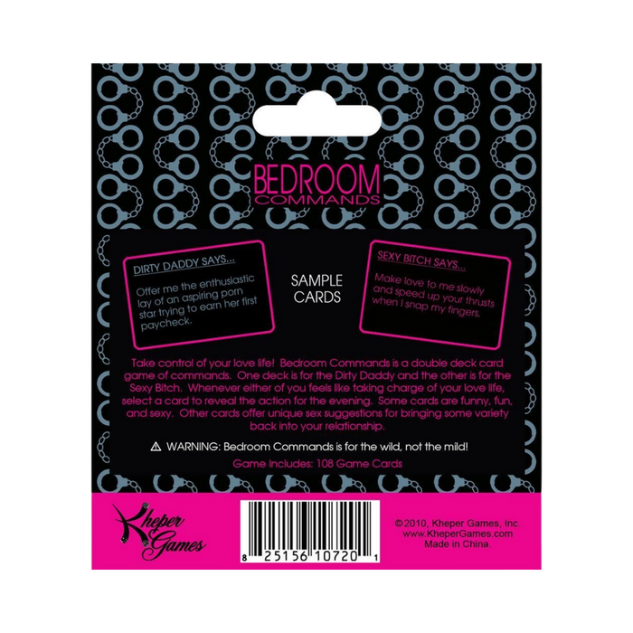 Kheper Games Bedroom Commands Card Game