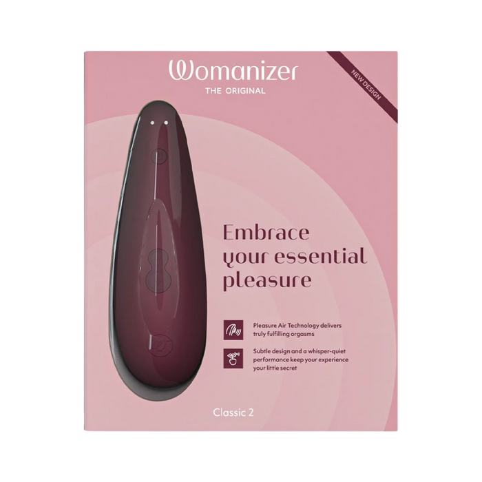 Womanizer Classic 2 Rechargeable Clitoral Stimulator - Bordeaux