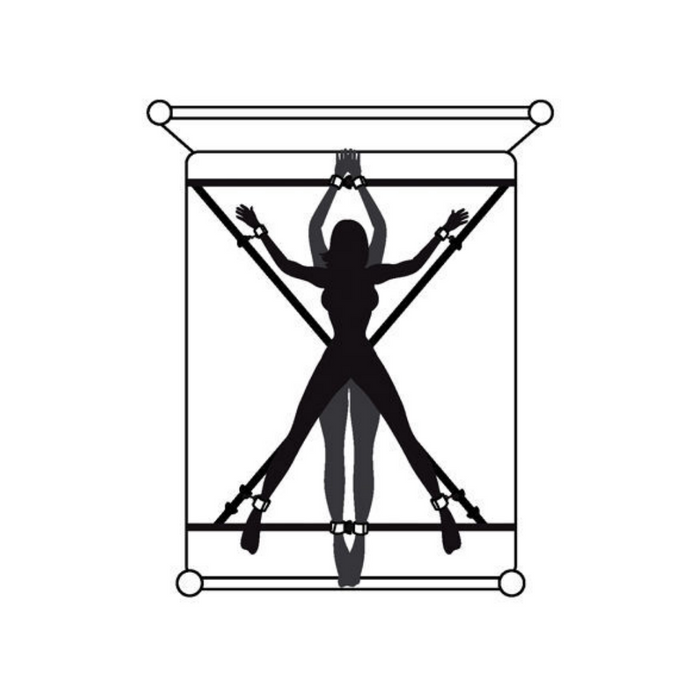 Fifty Shades of Grey Keep Still Over the Bed Cross Restraint Set