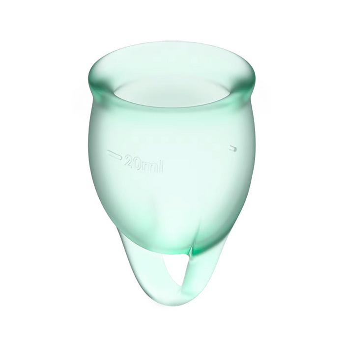 Satisfyer Feel Confident Menstrual Cup - Light Green