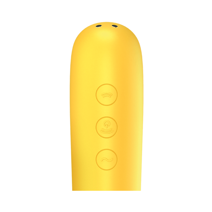 Satisfyer Dual Love Air Pulse Vibrator - Yellow
