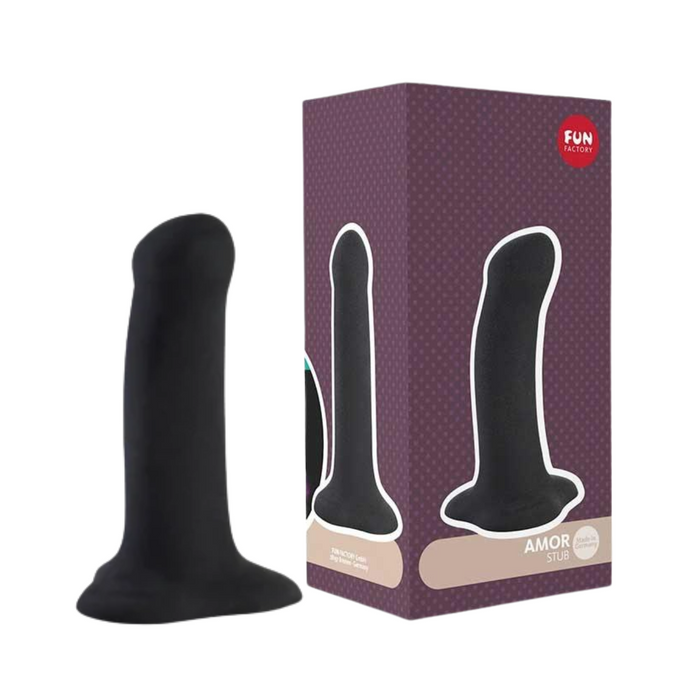 Fun Factory Amor Silicone Dildo - Black