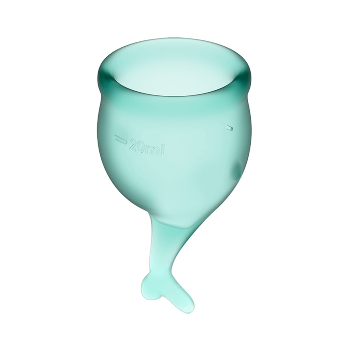 Satisfyer Feel Secure Menstrual Cup - Dark Green
