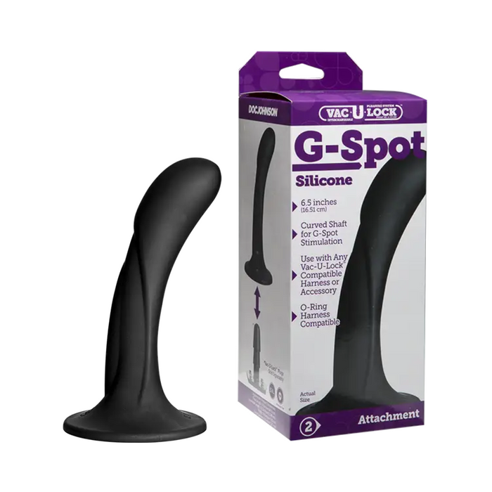 Doc Johnson  Vaculock G Spot Silicone Dong - 6.5 Inch