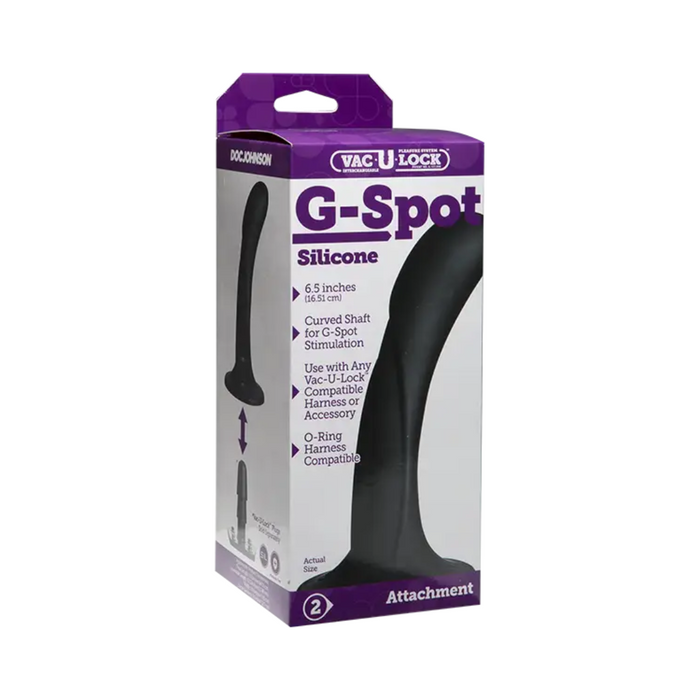 Doc Johnson  Vaculock G Spot Silicone Dong - 6.5 Inch
