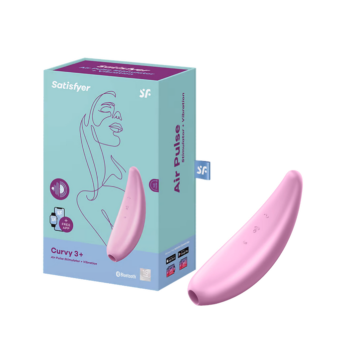 Satisfyer Curvy 3+ App-Controlled Air Pulse Clitoral Stimulator