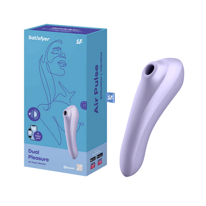 Satisfyer Dual Pleasure App-Controlled Clitoral Stimulator - Mauve