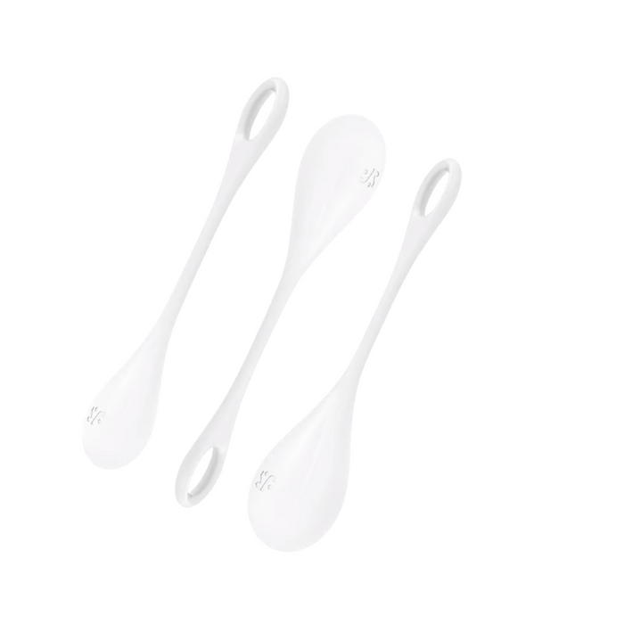 Satisfyer Yoni Power 1 Silicone Kegel Balls Training Set - White