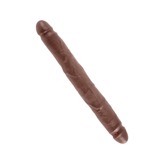 King Cock Slim Double - 12", Brown