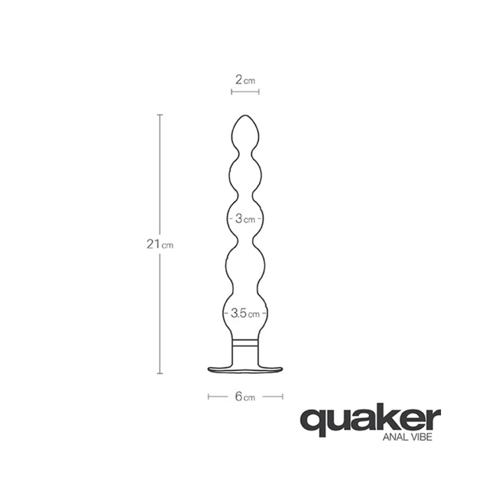 Vedo Quaker Anal Vibrating Butt Plug - Midnight Blue