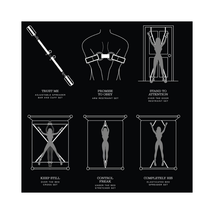 Fifty Shades of Grey Keep Still Over the Bed Cross Restraint Set