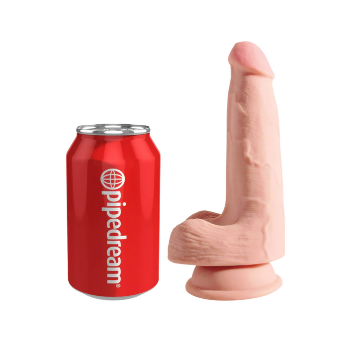 Pipedream King Cock Plus Triple Density Cock with Balls - 5" Tan