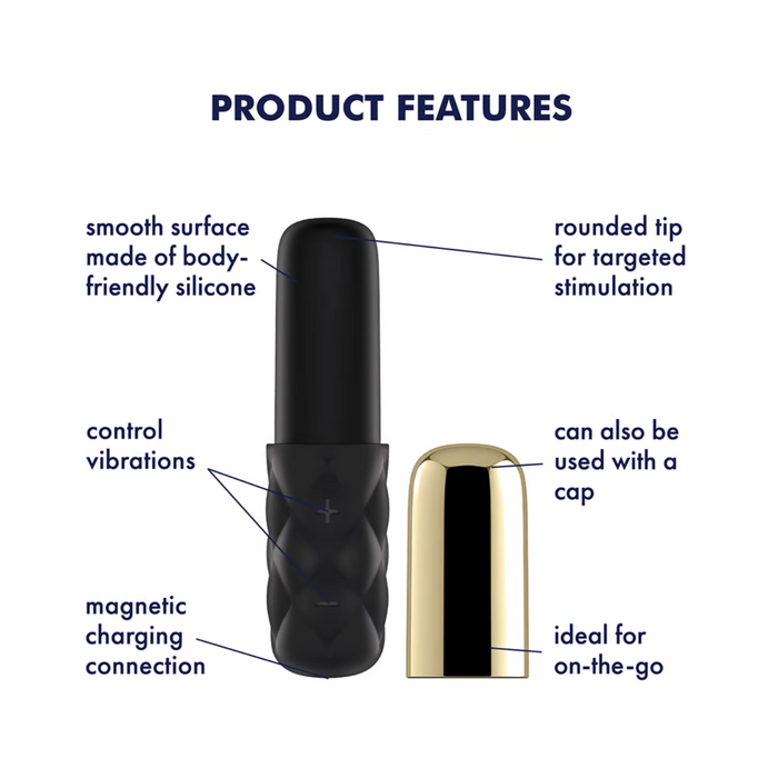 Satisfyer Mini Bullet Vibrator - Lovely Honey Gold