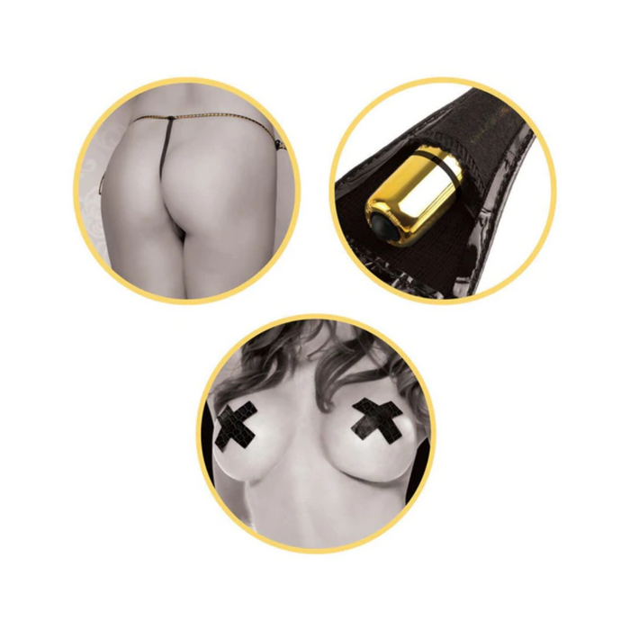 Fetish Fantasy Gold First Time Vibrating Strap
