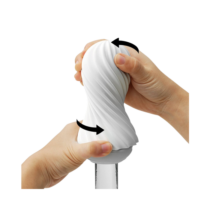 Tenga Flex Moova Reusable Male Masturbator - Silky White