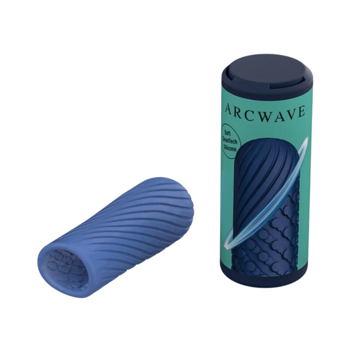 Arcwave Ghost - Pocket Manual Stroker CleanTech Silicone Male Masturbator - Blue