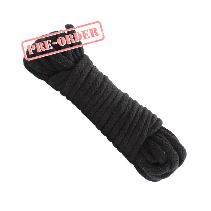 Doc Johnson  Japanese Style Bondage Cotton Rope - Black