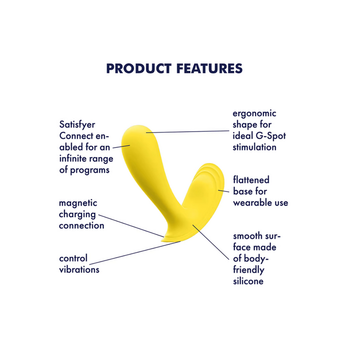 Satisfyer Top Secret Wearable Vibrator - Yellow