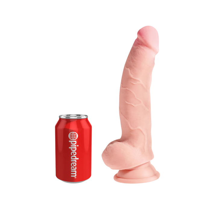 Pipedream King Cock Plus Triple Density Cock with Balls - 8" Tan