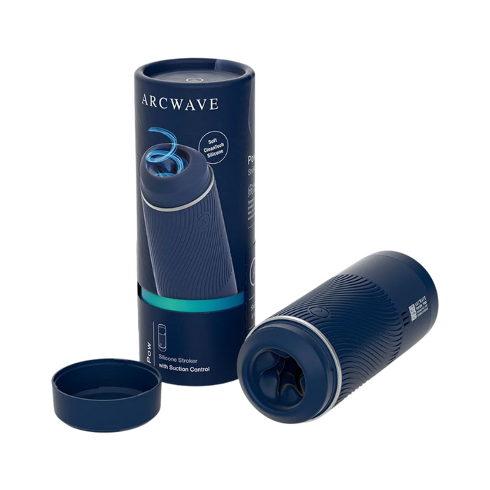 Arcwave - Pow Manual Stroker CleanTech SIlicone Male Masturbator - Blue