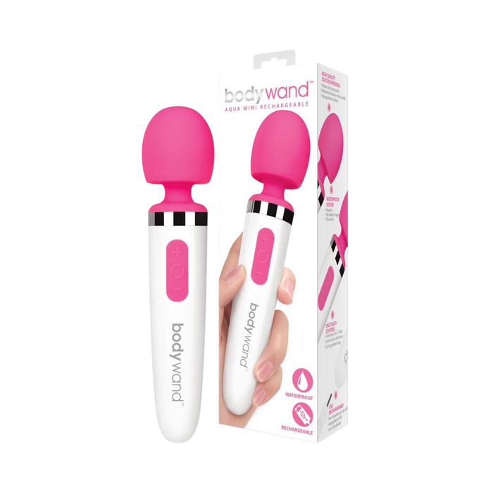 Bodywand Aqua Mini Rechargeable Wand Massager - Pink