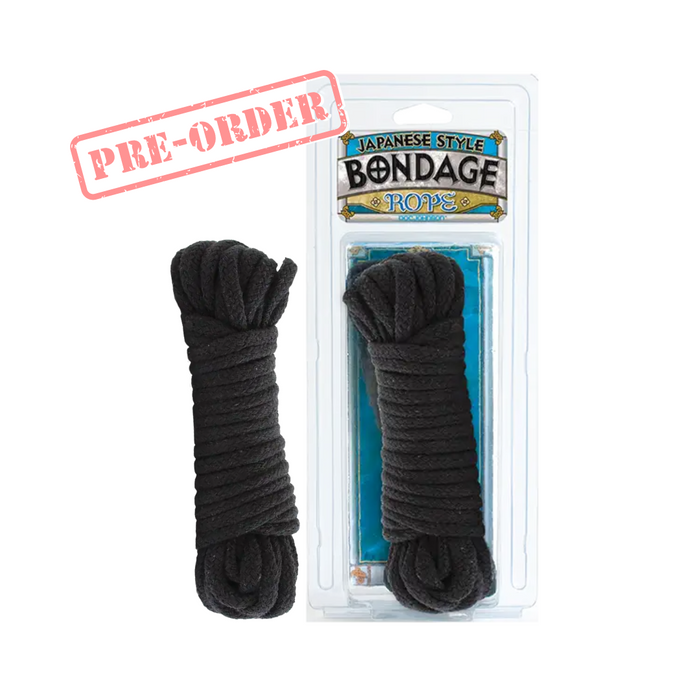 Doc Johnson  Japanese Style Bondage Cotton Rope - Black