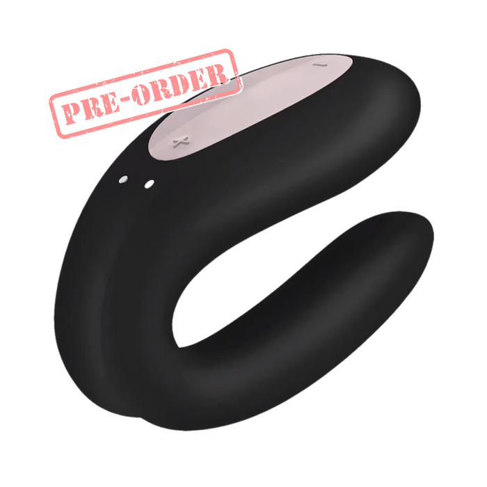 Satisfyer Double Joy Bluetooth and App Controlled Couple Vibrator - Black
