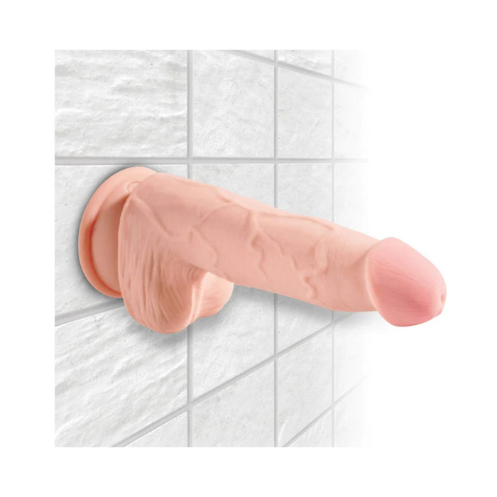 Pipedream King Cock Plus Triple Density Cock with Balls - 5" Tan