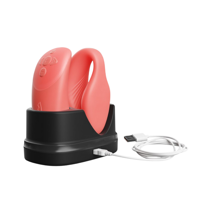 We Vibe Chorus Remote Control Couple Vibrator - Crave Coral