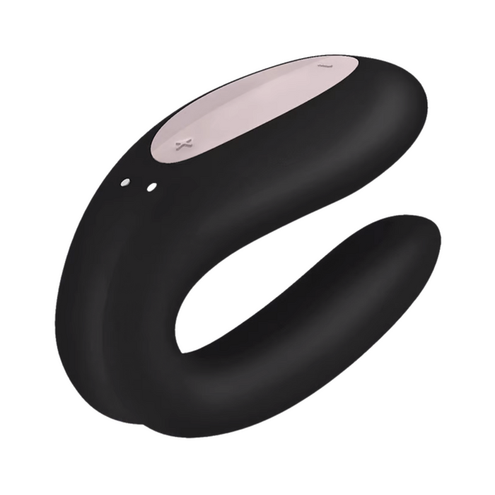 Satisfyer Double Joy Bluetooth and App Controlled Couple Vibrator - Black