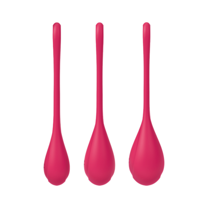 Satisfyer Yoni Power 1 Silicone Kegel Balls Training Set - Red