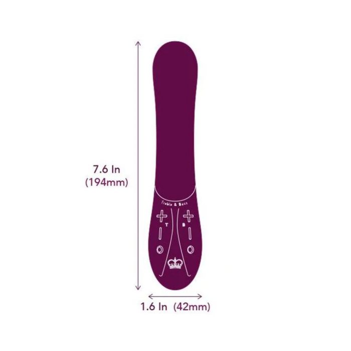 Hot Octopuss Kurve Double Frequency G-spot/Clitorial Vibrator