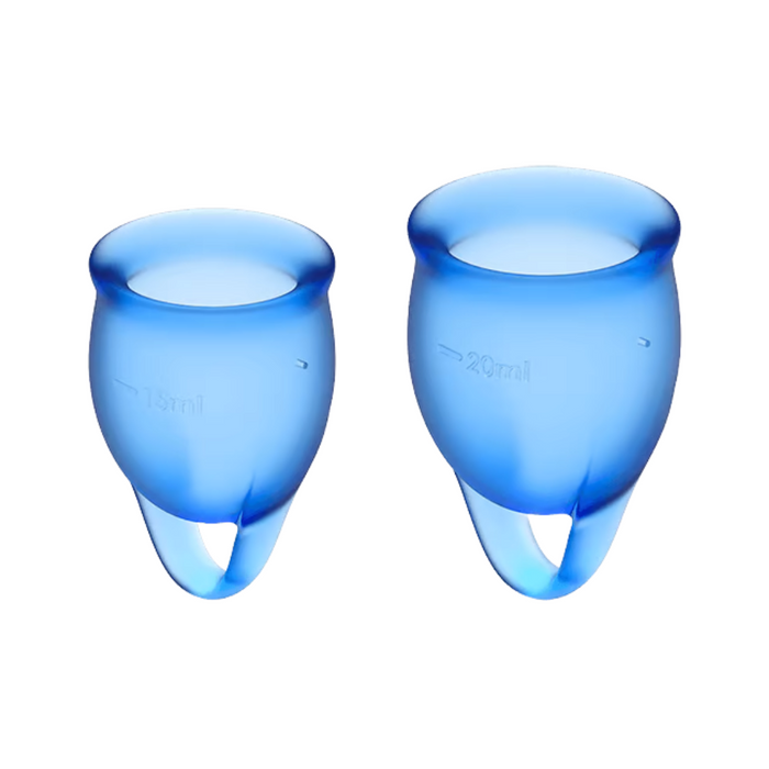 Satisfyer Feel Confident Menstrual Cup - Dark Blue