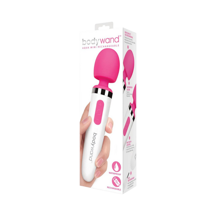 Bodywand Aqua Mini Rechargeable Wand Massager - Pink