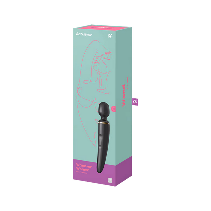Satisfyer Wand er Women Rechargeable Wand Massager - Black