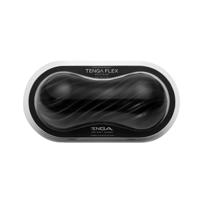 Tenga Flex Moova Reusbale Male Masturbator - Rocky Black