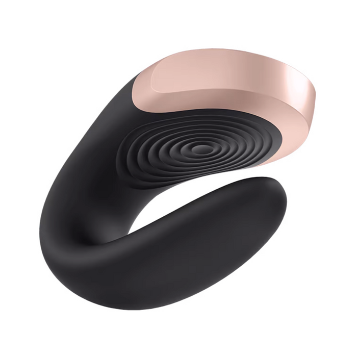 Satisfyer Double Love Bluetooth and App Controlled Couple Vibrator - Black
