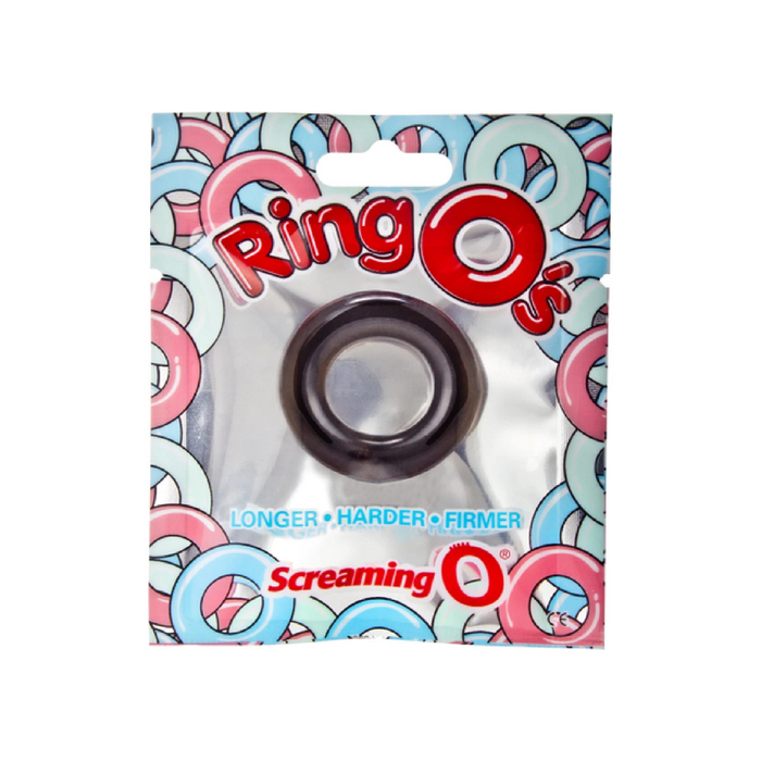 The Screaming O Ring O Rubber Cock Ring - Black