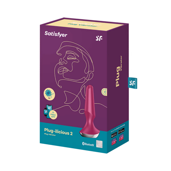 Satisfyer Plug-ilicious 2 Vibrating Butt Plug - Purple