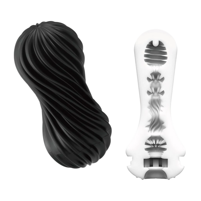 Tenga Flex Moova Reusbale Male Masturbator - Rocky Black