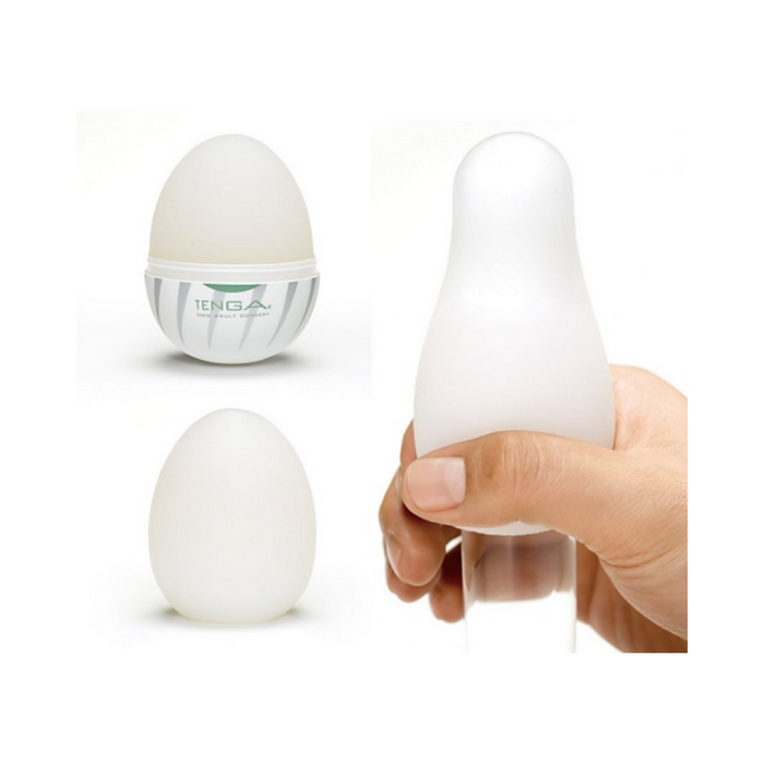 Tenga Strong Sensation Egg Masturbator - Thunder