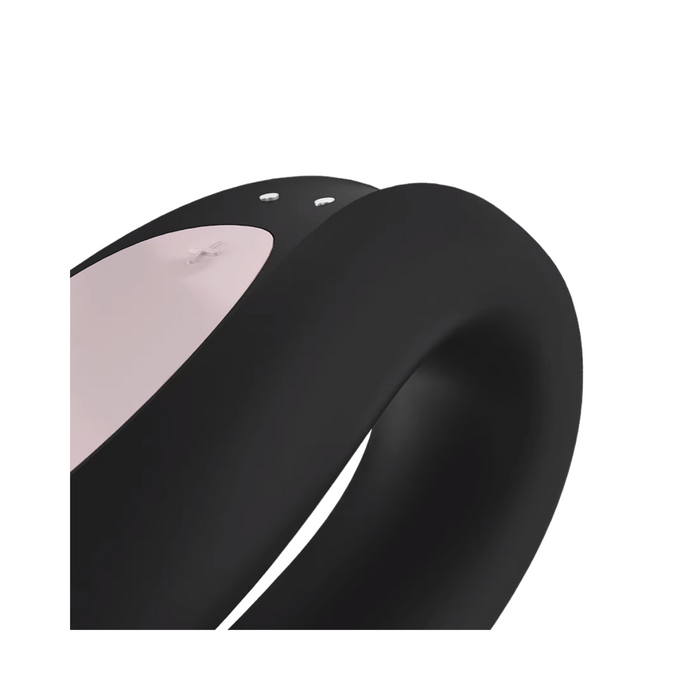 Satisfyer Double Joy Bluetooth and App Controlled Couple Vibrator - Black