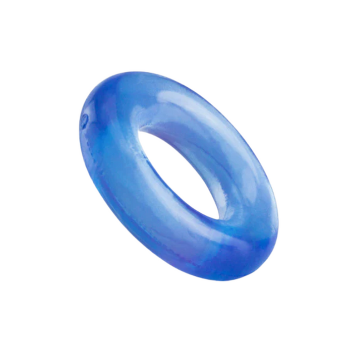 The Screaming O Ring O Rubber Cock Ring - Blue