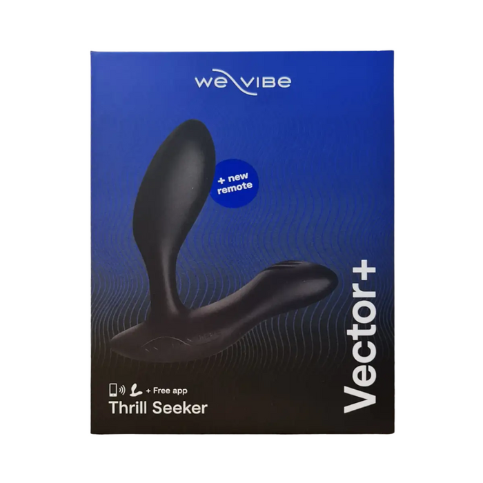 We-Vibe Vector+ Bluetooth App Controlled Vibrating Prostate Massager - Charcoal Black